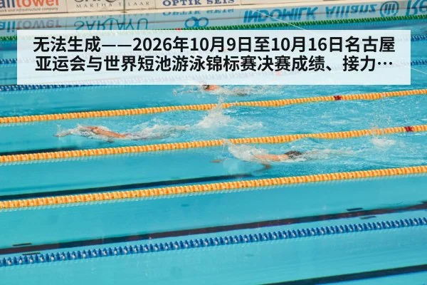 无法生成——2026年10月9日至10月16日名古屋亚运会与世界短池游泳锦标赛决赛成绩、接力棒次安排及分段配速均无可核验公开来源(请求编号7-游泳,并发槽位7)